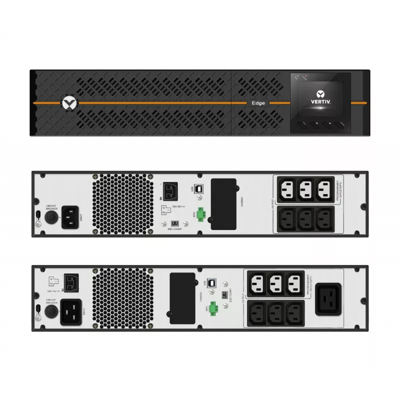 Vertiv Liebert Edge keskeytymätön virransyöttö (UPS) - 3000VA 2700W 230V 2U Line-Interactive AVR Tower/Rack-asennus