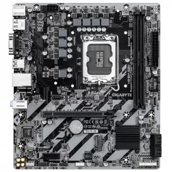 GIGABYTE H810M S2H emolevy - Intel Core Ultra (sarja 2) CPU:t, 4+1+2 vaihe VRM, jopa 6400MHz DDR5, 1xPCIe 4.0 M.2, 1GbE LAN, USB 3.2 Gen 1