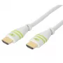 Techly 2 m High Speed HDMI-kaapeli Ethernetillä A/A M/M valkoinen ICOC HDMI-4-020WH