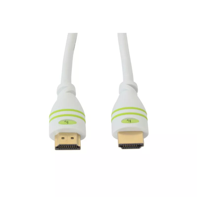Techly 2 m High Speed HDMI-kaapeli Ethernetillä A/A M/M valkoinen ICOC HDMI-4-020WH