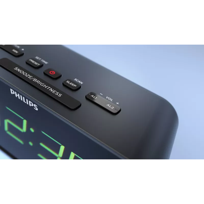 Philips TAR3306/12 herätyskello digitaalinen herätyskello musta