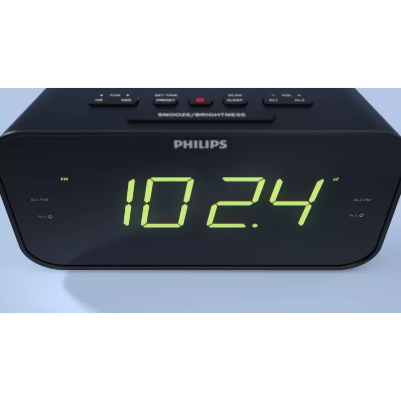 Philips TAR3306/12 herätyskello digitaalinen herätyskello musta
