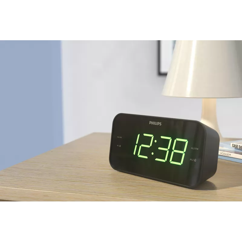 Philips TAR3306/12 herätyskello digitaalinen herätyskello musta