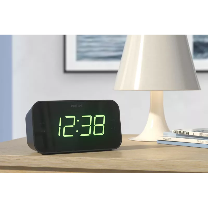 Philips TAR3306/12 herätyskello digitaalinen herätyskello musta