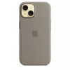 Silikonikuori Apple iPhone 15 MagSafe Clay kuori ruskea