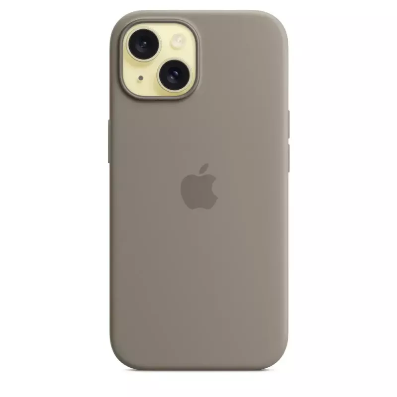 Silikonikuori Apple iPhone 15 MagSafe Clay kuori ruskea