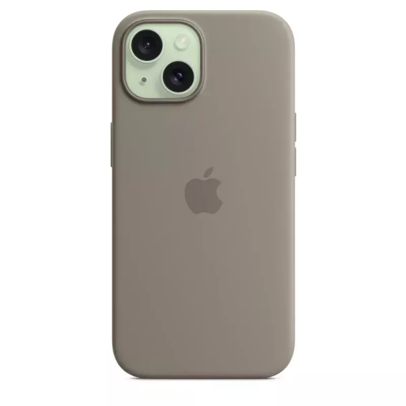 Silikonikuori Apple iPhone 15 MagSafe Clay kuori ruskea