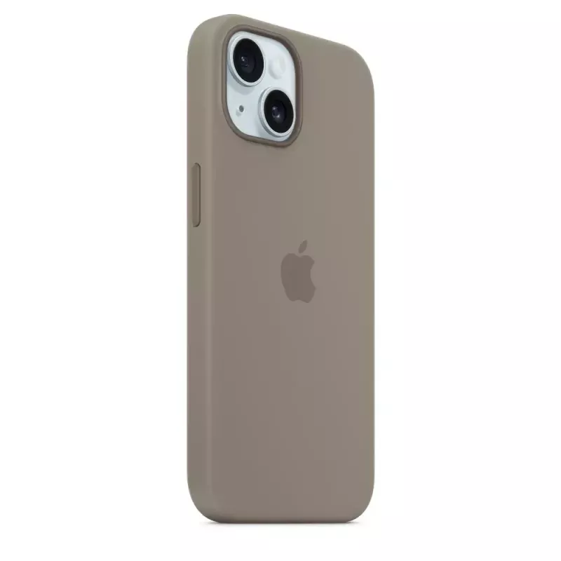 Silikonikuori Apple iPhone 15 MagSafe Clay kuori ruskea