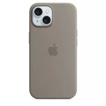 Silikonikuori Apple iPhone 15 MagSafe Clay kuori ruskea