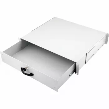 Equip lukittava vetolaatikko 19 tuumaa, 2HE, RAL7035 harmaa