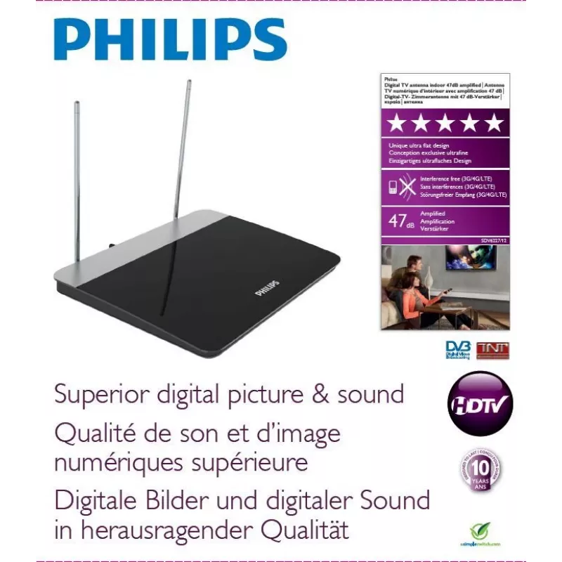 Philips digitaalinen TV-antenni SDV6227/12