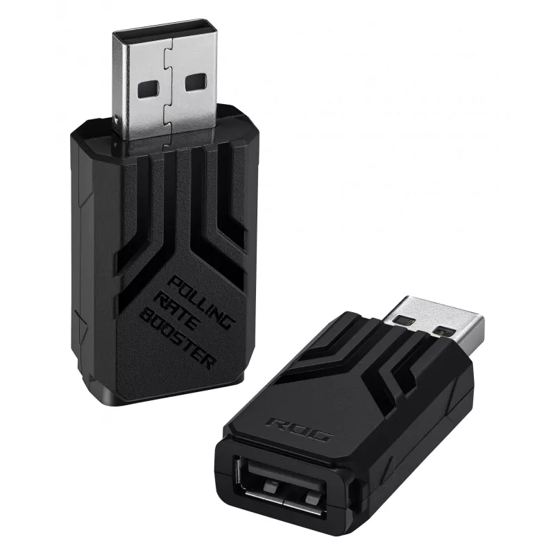 ASUS ROG AC09 90MP03T0-BRUA00 Polling Rate Booster hiirelle ja näppäimistölle, jopa 8000 Hz, musta
