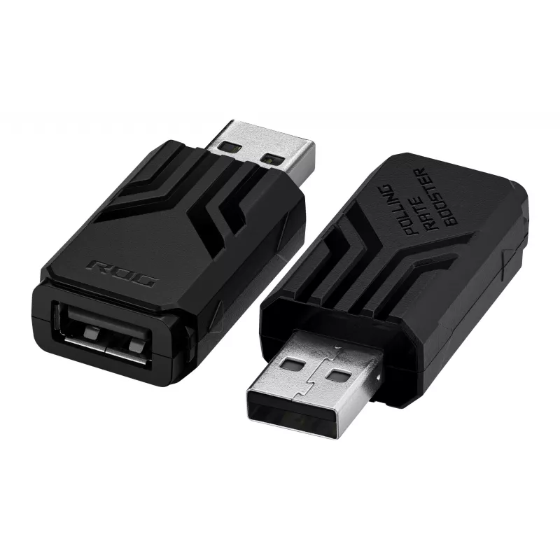ASUS ROG AC09 90MP03T0-BRUA00 Polling Rate Booster hiirelle ja näppäimistölle, jopa 8000 Hz, musta