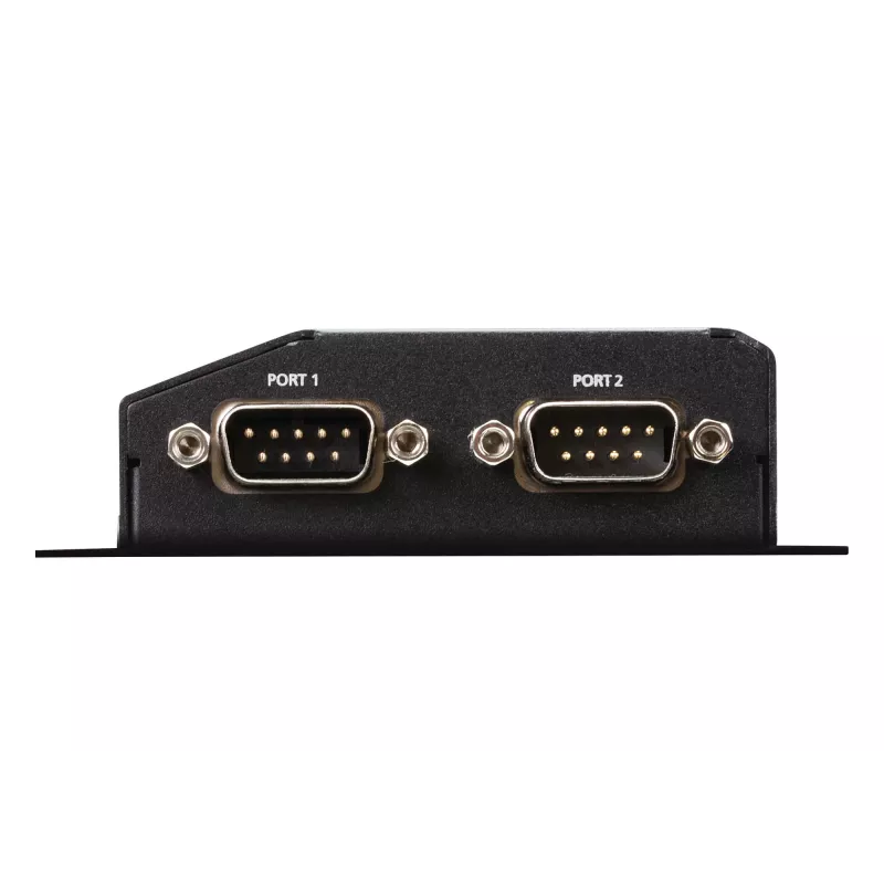 ATEN Altusen SN3002P laitepalvelin, 2-porttinen RS-232, 100 Mb LAN, pöytä-, seinä- tai DIN-kiskoasennus