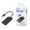 LogiLink USB 3.2 Gen1 4-porttinen keskitin musta 5000 Mbit/s ABS
