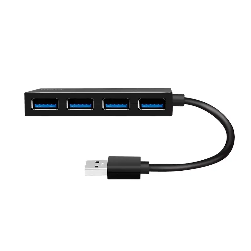 LogiLink USB 3.2 Gen1 4-porttinen keskitin musta 5000 Mbit/s ABS