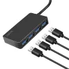 LogiLink USB 3.2 Gen1 4-porttinen keskitin musta 5000 Mbit/s ABS