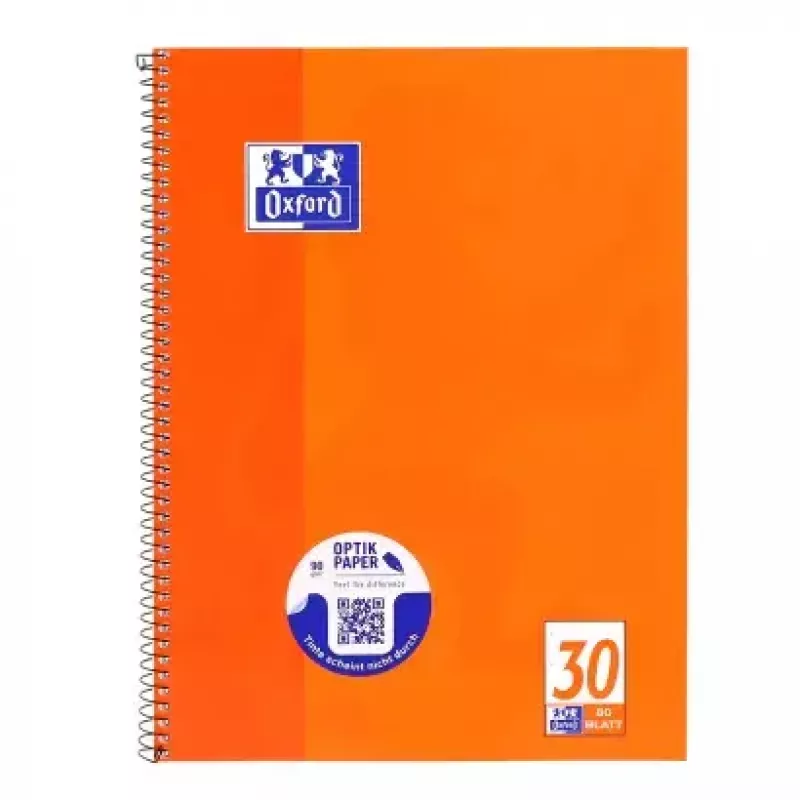 Muistikirja Oxford 100050359 A4 80 arkkia oranssi