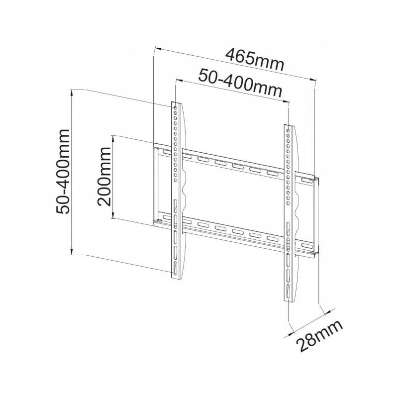 Techly ICA-PLB-162MW TV-seinäteline 139,7 cm (55