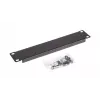 Equip EZBP-10-B 10" (25,4 cm) telinekaapin peitelevy, 1U, musta