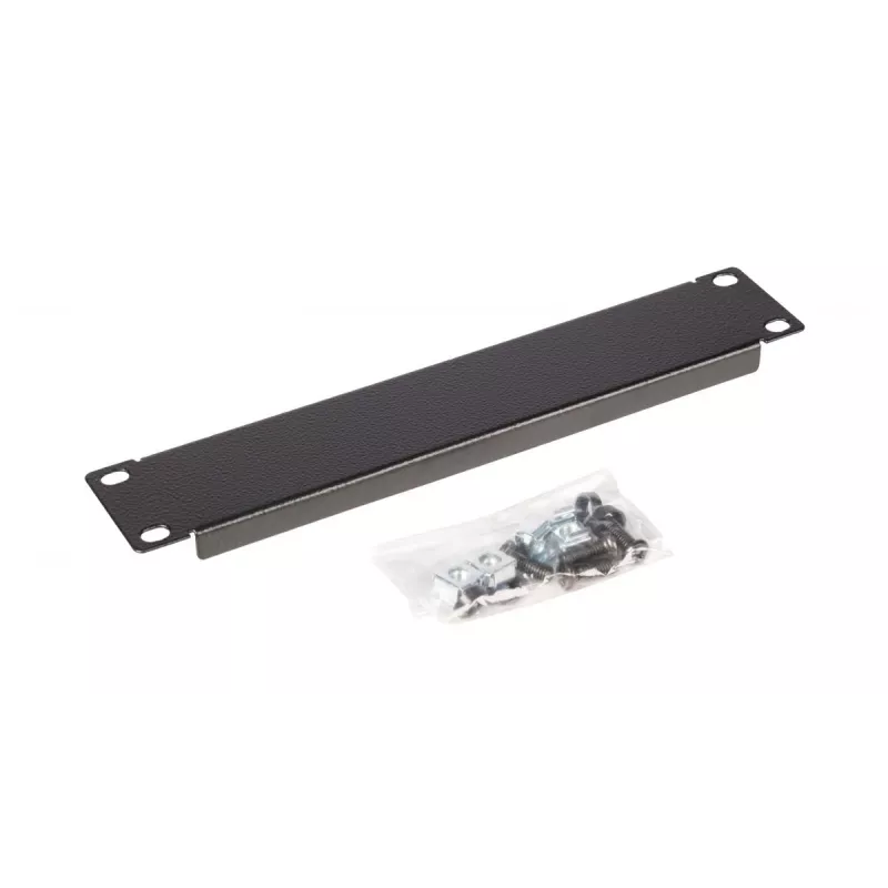 Equip EZBP-10-B 10" (25,4 cm) telinekaapin peitelevy, 1U, musta