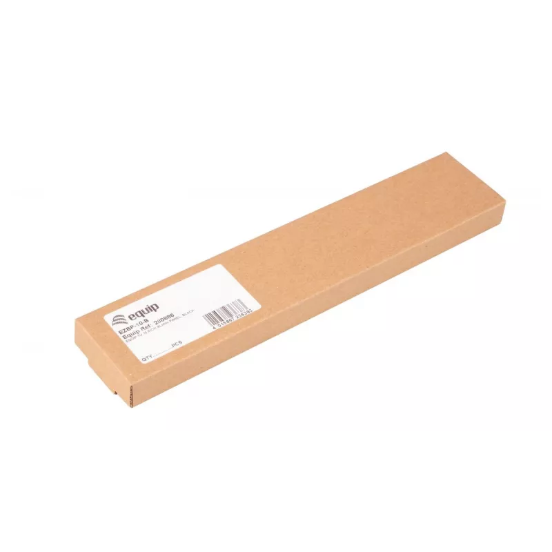 Equip EZBP-10-B 10" (25,4 cm) telinekaapin peitelevy, 1U, musta