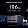 Ugreen DXP6800 Pro NAS-työpöytä Intel® Core™ i5 8 GB DDR5 harmaa, musta