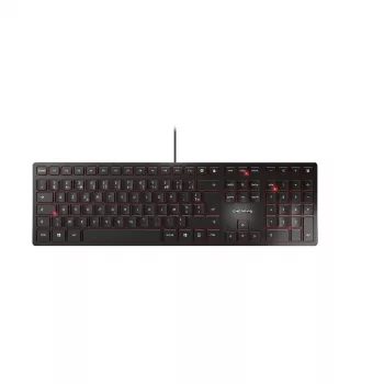 CHERRY KC 6000 ohut näppäimistö yleiskäyttö USB AZERTY belgialainen musta