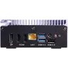 Shuttle Edge PC SPCEL12 teollinen minitietokone, Intel Celeron J6412 2 GHz, USFF 0,46 l, HDMI, DisplayPort, muistikortinlukija