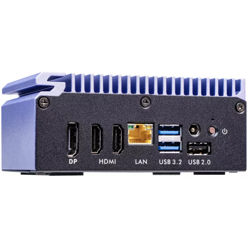 Shuttle Edge PC SPCEL12 teollinen minitietokone, Intel Celeron J6412 2 GHz, USFF 0,46 l, HDMI, DisplayPort, muistikortinlukija