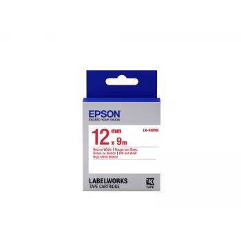Epson tarrakasetti Standard LK-4WRN punainen/valkoinen 12 mm (9 m)