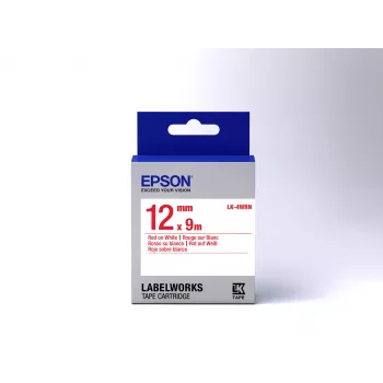 Epson tarrakasetti Standard LK-4WRN punainen/valkoinen 12 mm (9 m)