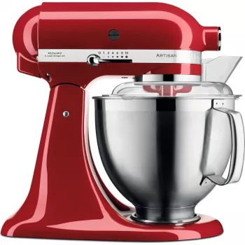 Yleiskone KITCHENAID Artisan 5KSM185PS, 4,8 L ruostumaton teräskulho, 300 W, 10 nopeutta, punainen