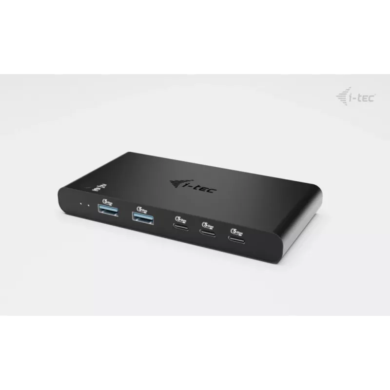 KVM-telakointiasema i-tec 2 isäntälaitteelle HDMI, USB-C-isäntäliitäntä, PD 2×100W, 4K@60Hz, 2×USB-A