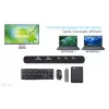 KVM-telakointiasema i-tec 2 isäntälaitteelle HDMI, USB-C-isäntäliitäntä, PD 2×100W, 4K@60Hz, 2×USB-A