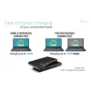 KVM-telakointiasema i-tec 2 isäntälaitteelle HDMI, USB-C-isäntäliitäntä, PD 2×100W, 4K@60Hz, 2×USB-A
