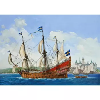 Purjevenemalli Revell VASA rakennussarja 1:150 pituus 455 mm korkeus 345 mm