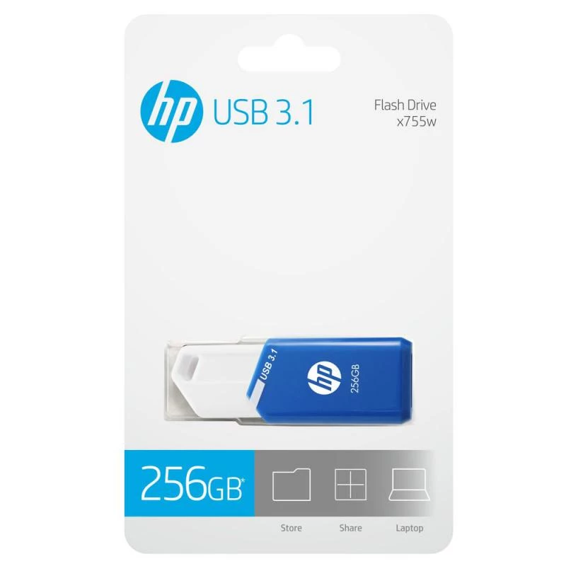 HP x755w USB-muistitikku 256 GB USB Type-A 3.2 Gen 1 (3.1 Gen 1) sininen, valkoinen
