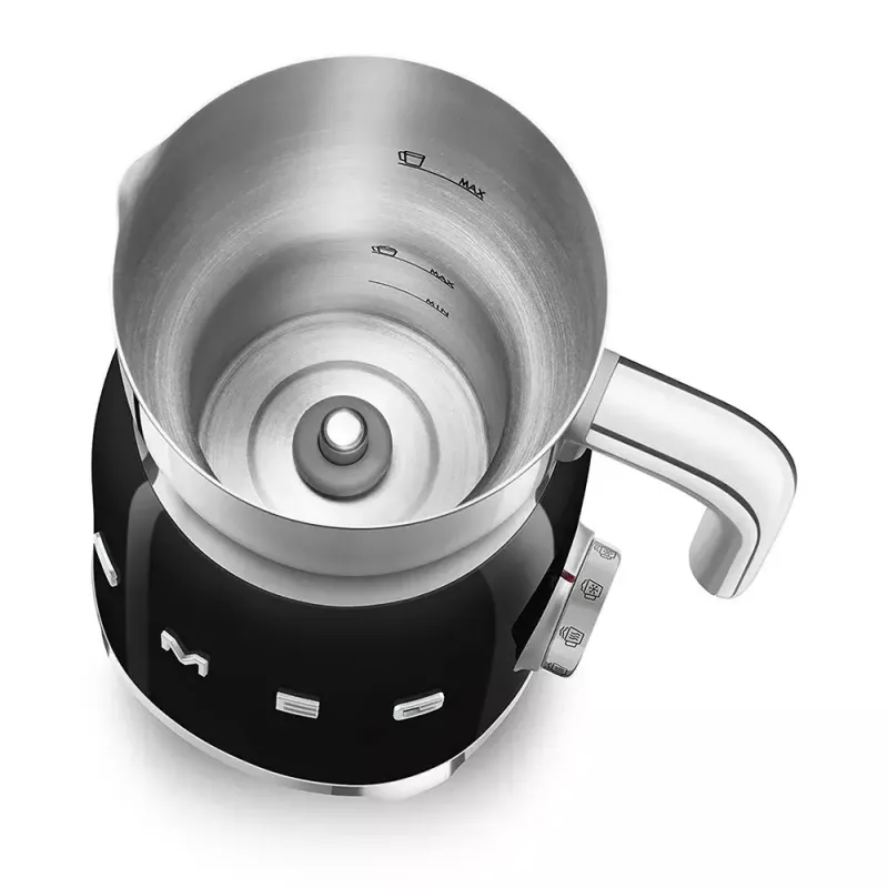 Maidonvaahdotin/-lämmittäjä Smeg MFF11BLEU automaattinen musta 500W