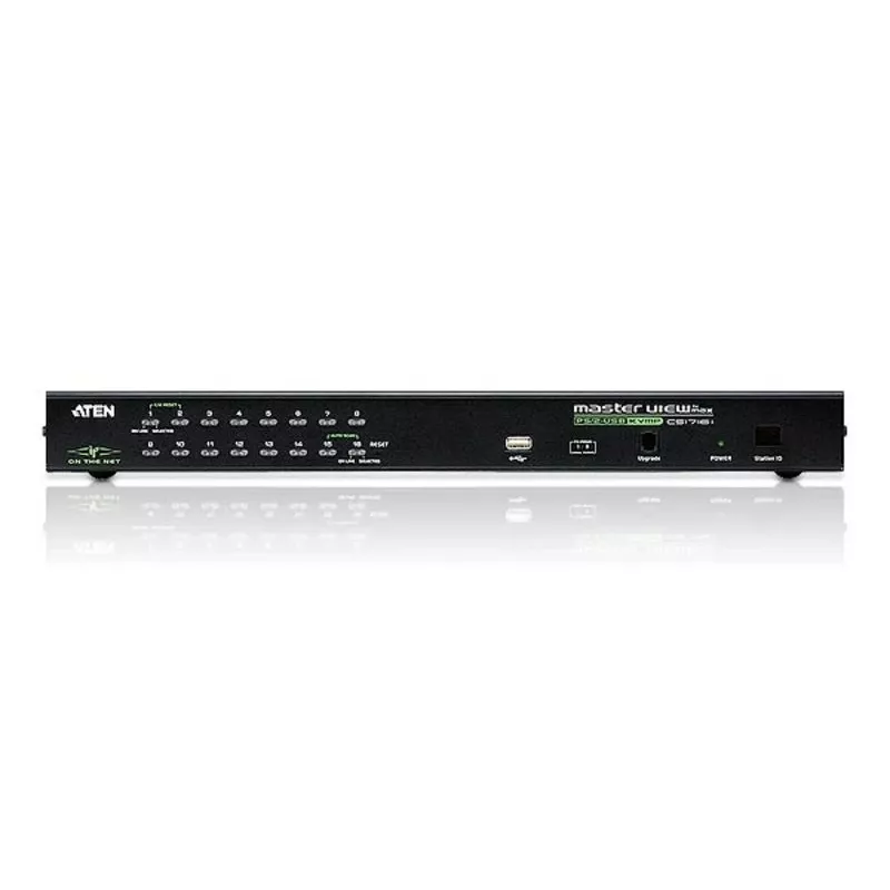 ATEN 16-porttinen USB/PS/2 VGA KVM over IP -kytkin USB-oheislaiteliitännällä