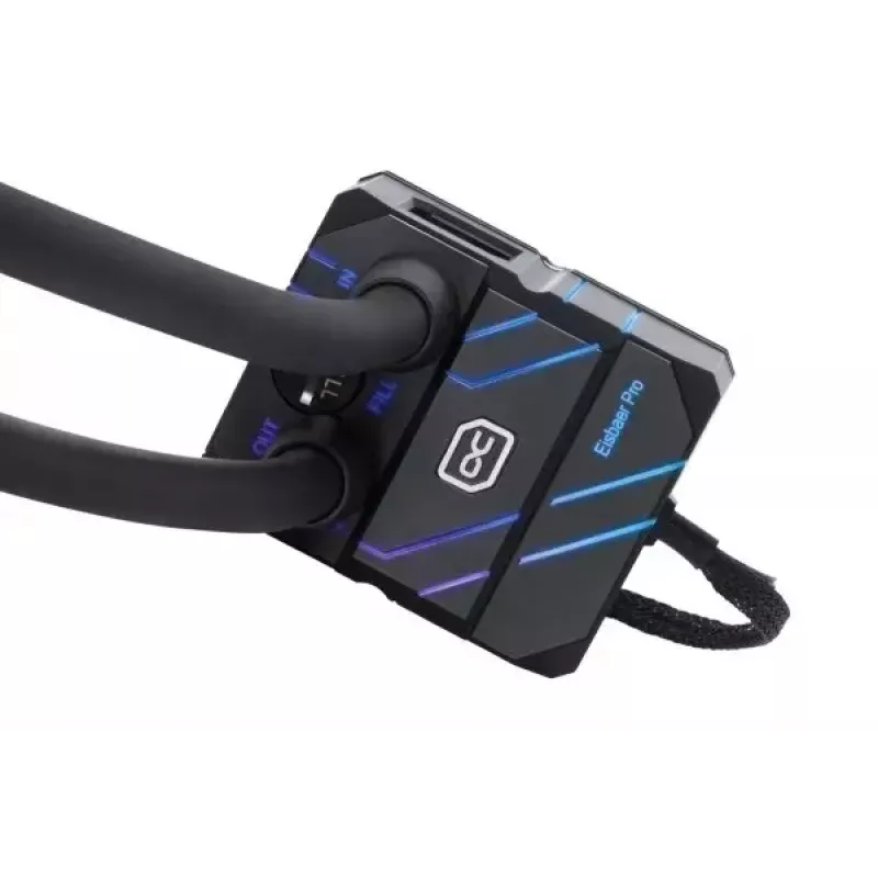 Nestemäisjäähdytyssarja Alphacool Pro Aurora 420 CPU AIO 14 cm musta valkoinen