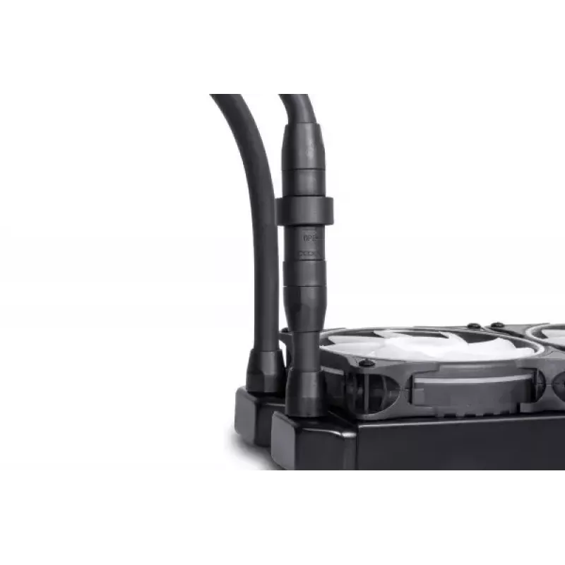 Nestemäisjäähdytyssarja Alphacool Pro Aurora 420 CPU AIO 14 cm musta valkoinen
