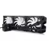 Nestemäisjäähdytyssarja Alphacool Pro Aurora 420 CPU AIO 14 cm musta valkoinen
