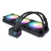 Nestemäisjäähdytyssarja Alphacool Pro Aurora 420 CPU AIO 14 cm musta valkoinen