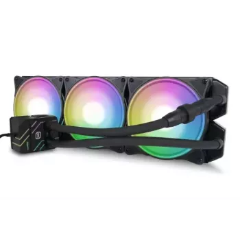 Nestemäisjäähdytyssarja Alphacool Pro Aurora 420 CPU AIO 14 cm musta valkoinen