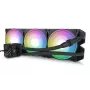 Nestemäisjäähdytyssarja Alphacool Pro Aurora 420 CPU AIO 14 cm musta valkoinen