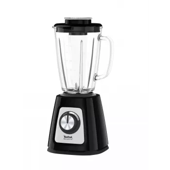 Pöytämikseri Tefal BL4358 – 800 W, 1,25 l lasikannu, jäänmurskaus, musta/harjattu ruostumaton teräs