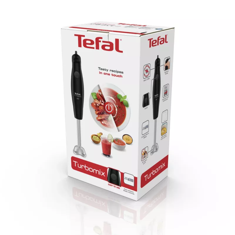 Sauvasekoitin Tefal Turbomix HB1218 — 350 W, 0,8 L kulho, musta