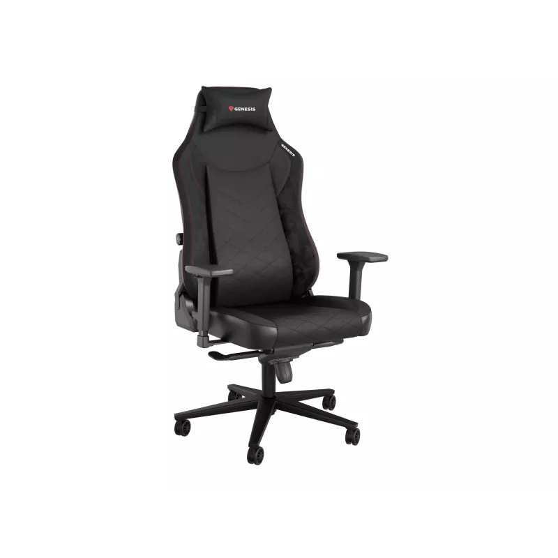Pehmustettu istuin GENESIS NITRO 890 G2 pehmustettu selkänoja musta korkeus 127-134 cm