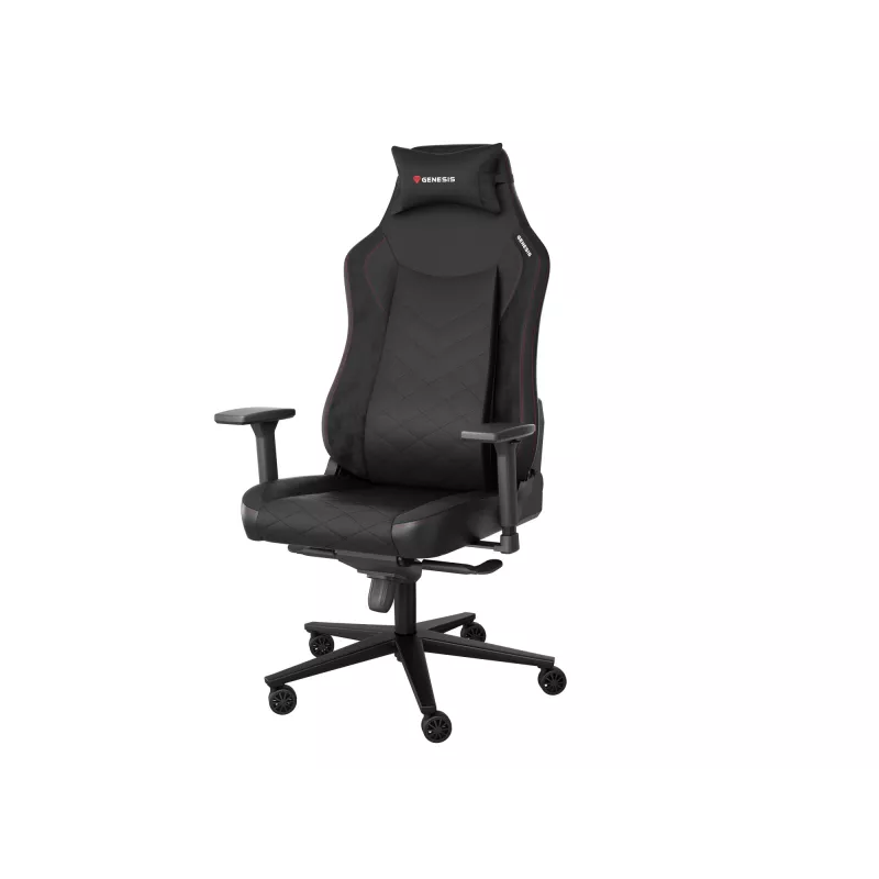 Pehmustettu istuin GENESIS NITRO 890 G2 pehmustettu selkänoja musta korkeus 127-134 cm